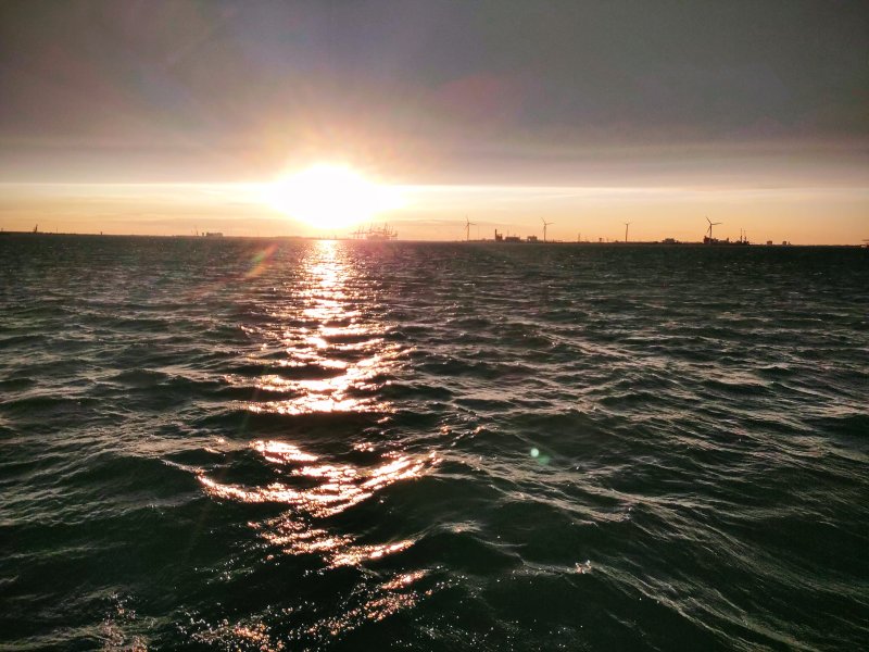 Sunset over the Gulf of Lion, from L'Europe